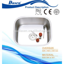 USA-Standard-Unterbau verarbeitete einzelne Schüssel 20x18 in der waschenden Spüle der Küche Foshan-Fabrik